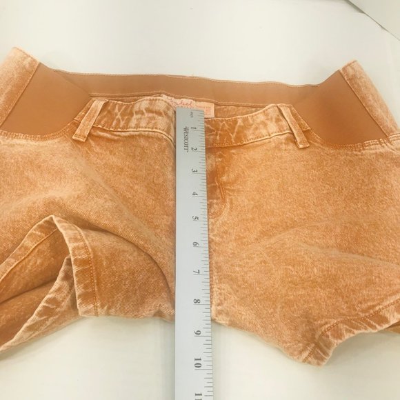 Isabel Maternity Ingrid/Isabel Women's Size 6 Side Panel Brown Carpenter Short - Picture 11 of 16